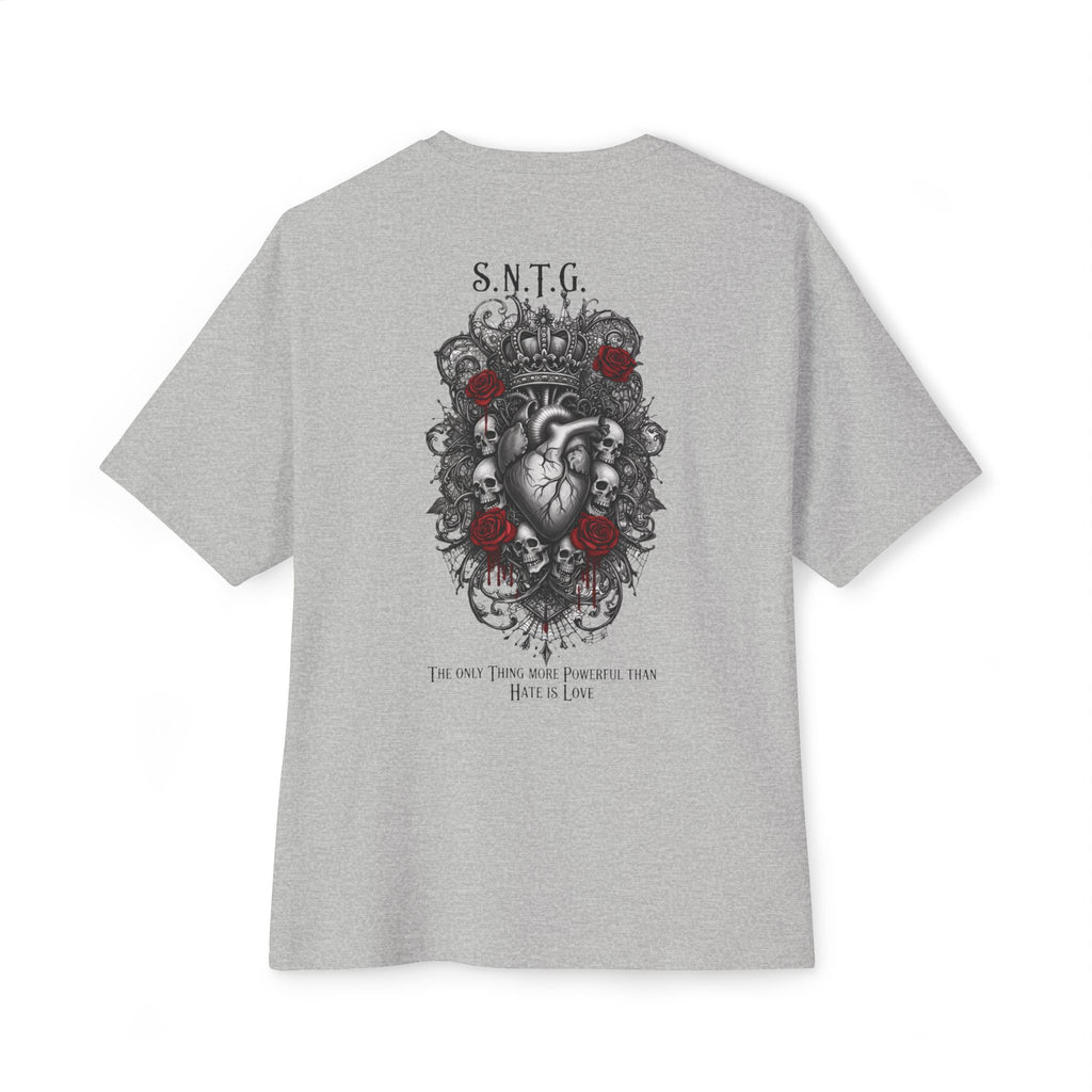 “LOVE OUTLASTS HATE” (S.N.T.G.) W/FRONT LOGO