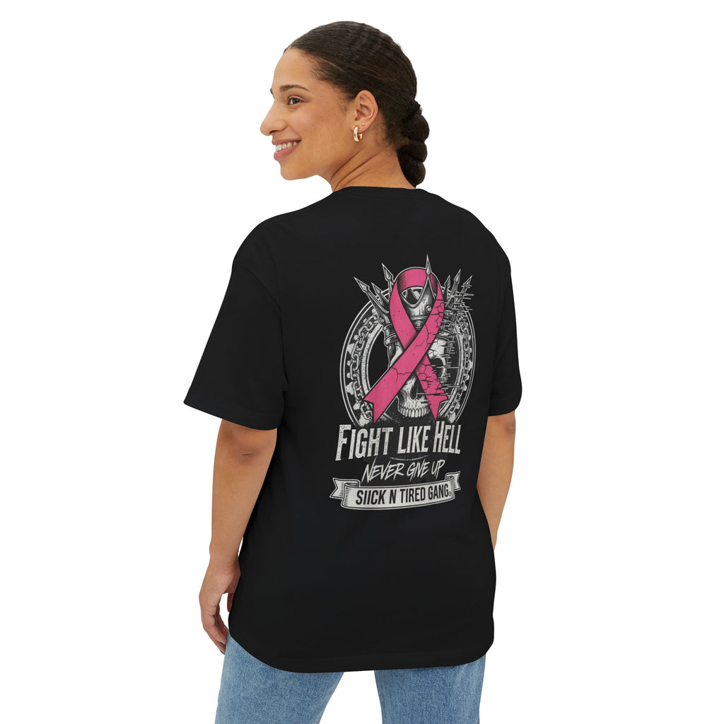 "Fight Like Hell Breast Cancer Awareness Tee"